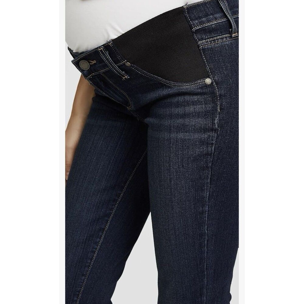 PAIGE maternity Women's Skinny Jeans - Dark Blue